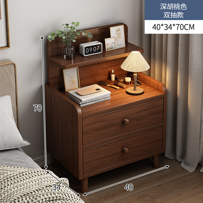 ++업그레이드 [더블드로우 및 하이트닝] 월넛 컬러 40*34*70cm++