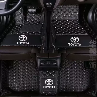 Ayaqaltılar (Kovriklər): Vios, Reiz, Camry, Corolla - rav4-rongfang-single-layer-black-and-beige-with-car-logo