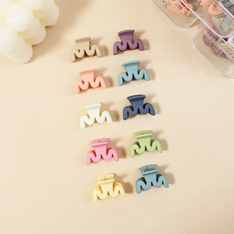 Transfronterizo de color sólido mini clip caramelo enlatado horquilla accesorios para el cabello de los niños simple todo partido macaron chica de agarre del cabello
