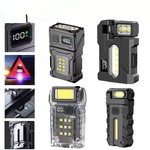 跨境新款钥匙扣灯Type-C充电户外高亮小钢炮双光源强光迷你手电筒