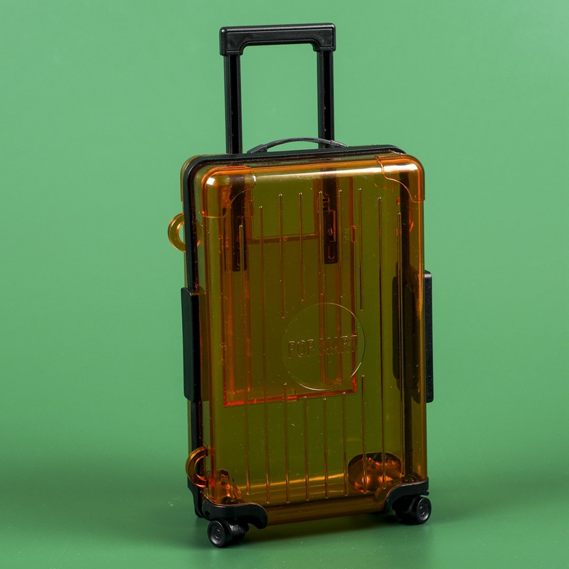 厂家供应PS注塑迷你行李箱小盒子旅行便携饰品收纳盒