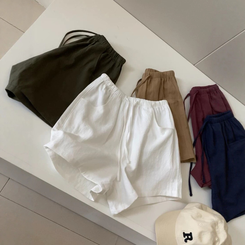 Summer Stylish Tencel Ramie A-Line Casual Shorts for Women, Thin Cotton-Linen Straight Wide-Leg Pants for Summer Summer Stylish Tencel Ramie A-Line Casual Shorts for Women, Thin Cotton-Linen Straight Wide-Leg Pants for Summer