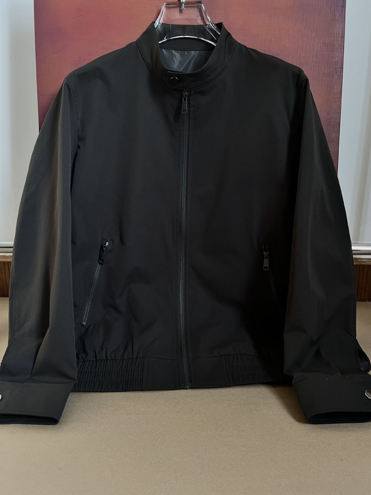 Spring And Autumn American Classic Harrington Executive Windproof Breathable Men's Commuter Stand Collar Zipper Jacket_viptrois.com