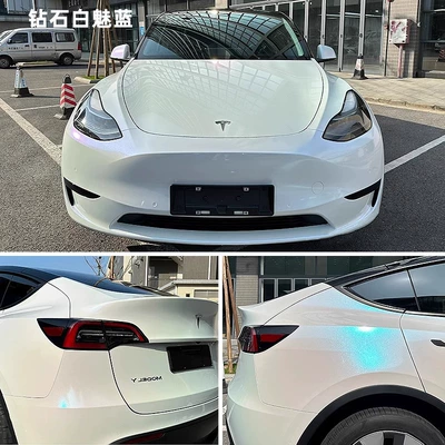 Auto Color Change Film: Crystal Amg Mountain Gray Super Bright - pet-diamond-white-charm-chameleon-white-charm-blue-152m-17m-white-label-flawless