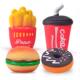 Amazon with decompression hamburger fries Coke pinch music toy vent bread slow rebound decompression toy