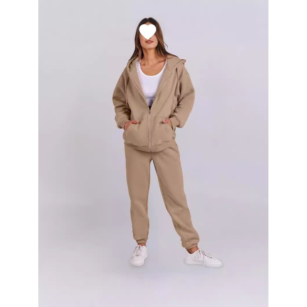 Felpa con cappuccio in pile stile coreano autunno inverno per donna, casual, ampia, con cappuccio, per coppia_voghion.com