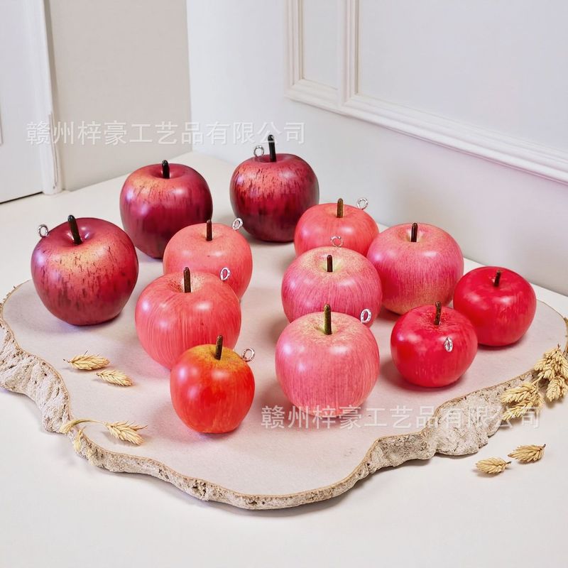 仿真水果蔬菜模型假水果道具装饰样品橱窗仿真苹果摄影表演道具|undefined