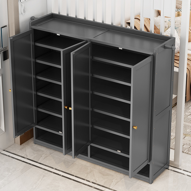 Fábrica directa de almacenamiento de artefactos estantes de zapatos multicapa puerta doméstica gabinete de zapatos de gran capacidad puerta de entrada zapatos a prueba de polvo franqueo al por mayor