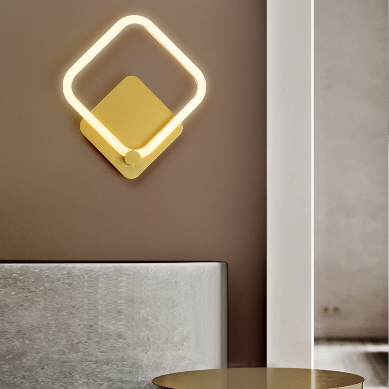 simple cabecera de cama sala de estar lámpara de pared de fondo lámpara de pared de luz creativa pasillo nórdico lámpara de cabecera de cama lujosa pared de fondo dormitorio moderno