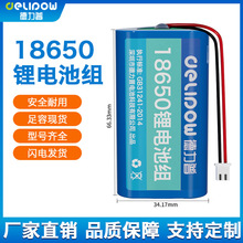 德力普3.7V锂电池组音响仪器仪表电池7.4/12V可充电18650锂电池组