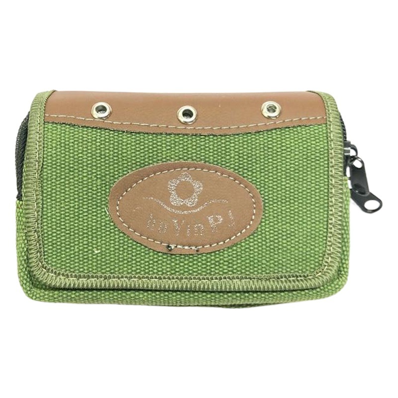 Site Wear-resistant Mobile Phone Bag Men's Belt Mobile Phone Waist Bag Middle-aged and Elderly Canvas Hanging Bag Coin Purse Stall Supply