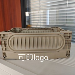 折りたたみ収納バスケット屋外キャンプ折りたたみ収納バスケット車載木製カバー整理ボックス工業風家具収納バスケット