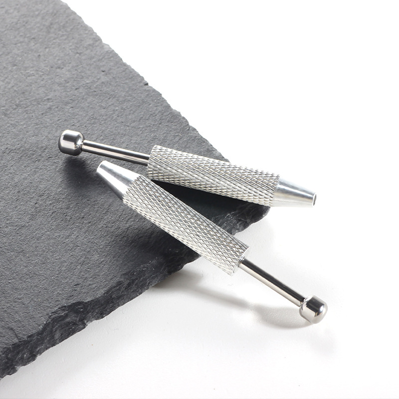 Stainless Steel Piercing Guide Rod Guide Needle Titanium Steel Auxiliary Piercing Gripper Internal and External Tooth Ear Stud Tongue Stud Insertion Rod detail image 7
