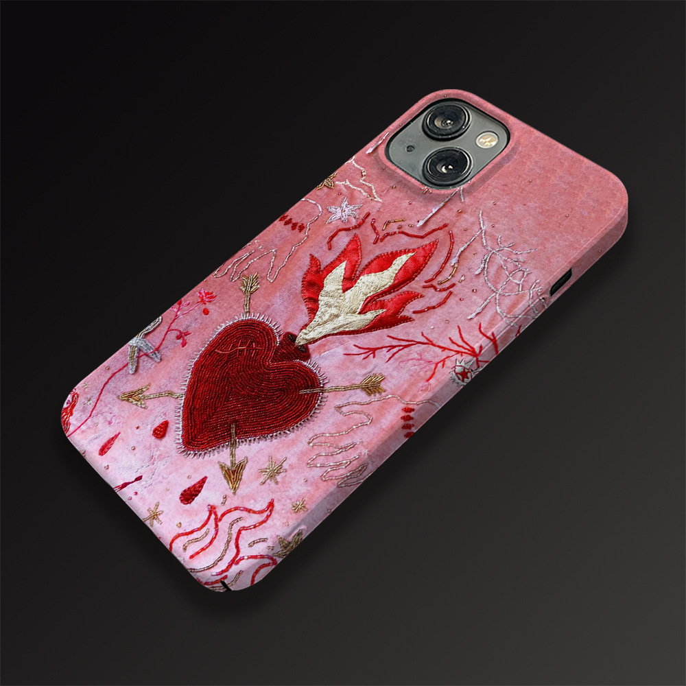 45g Weight iPhone Applicable Brands Phone Cases Classification Feilin Material Flame, Heart Shape Pattern Cute Style Feilin Flame Heart Shape Cute Phone Cases Phone Accessories 7