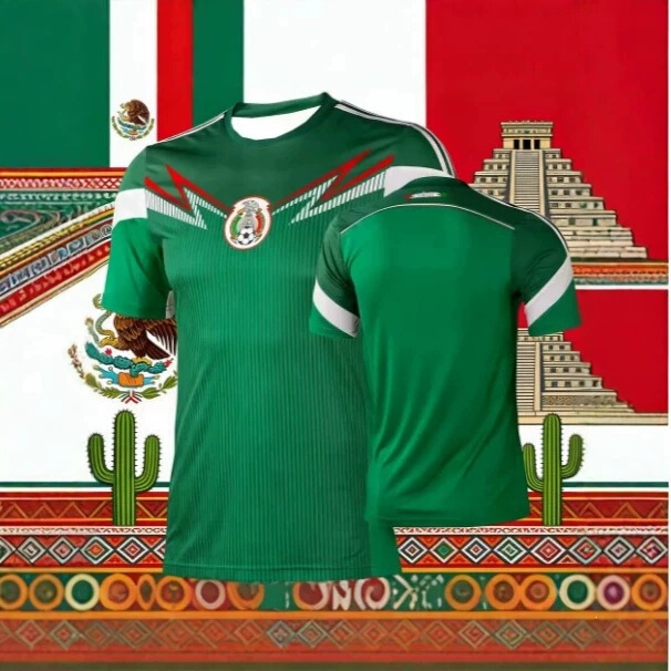 2026 Retro Mexico Football Jersey Men's Breathable Football Shirt Mexico Fan Short-Sleeved T-Shirt New Arrival