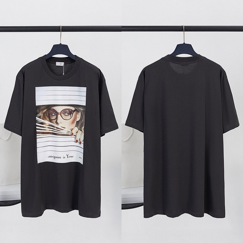 スポットハイバージョン Dijia S25 夏新作刺繍プリント Djia 高級トレンドシリーズカジュアル男女半袖 Tシャツ|undefined