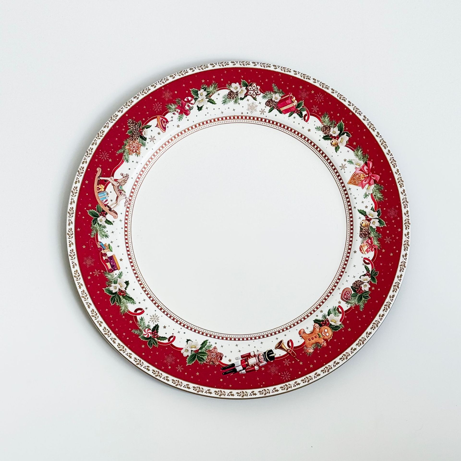 Comercio exterior transfronterizo nuevo placas de carga de venta caliente placas de Navidad platos de bodas platos de comedor de hotel platos decorativos PP