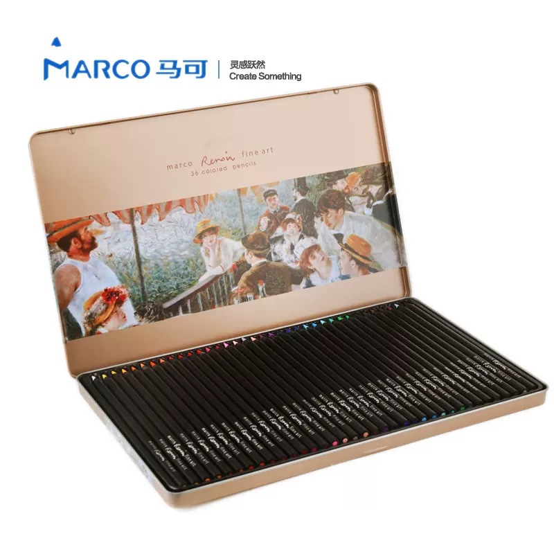 Marco renoa negro madera aceitoso color plomo 3200 profesional pintado a mano marca principiante arte suministros 24 colores 36 colores