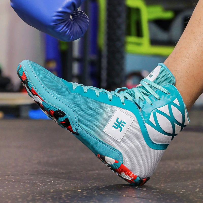 Профессиональные боксерские туфли, женские борцовские туфли, высокие боевые тренировочные туфли, ботинки, боксерские туфли для тайского бокса, фитнес-санды