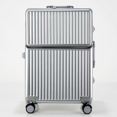 スポットメーカーのスーツケース、女性用スーツケース、トロリーケース、男性用ユニバーサルホイールパスワードボックス、フロントオープンアルミフレーム搭乗
