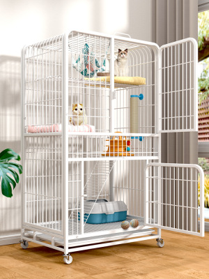 猫笼子家用室内自由空间猫咪窝房子猫舍小型号两层三层猫别墅|ru