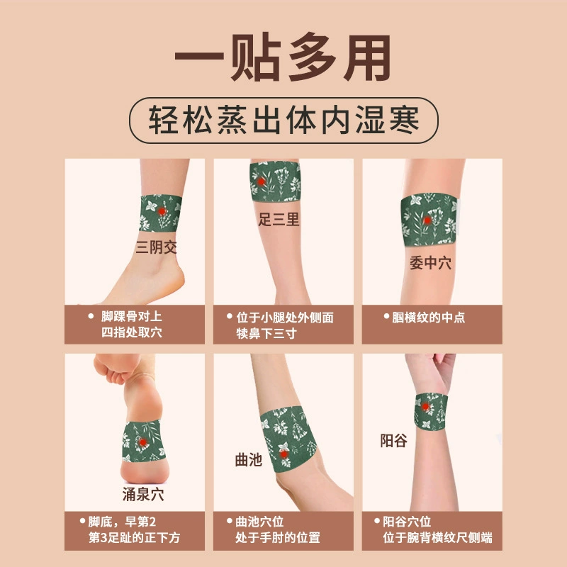 Legs patch with ginger, disposable compress, custom-made