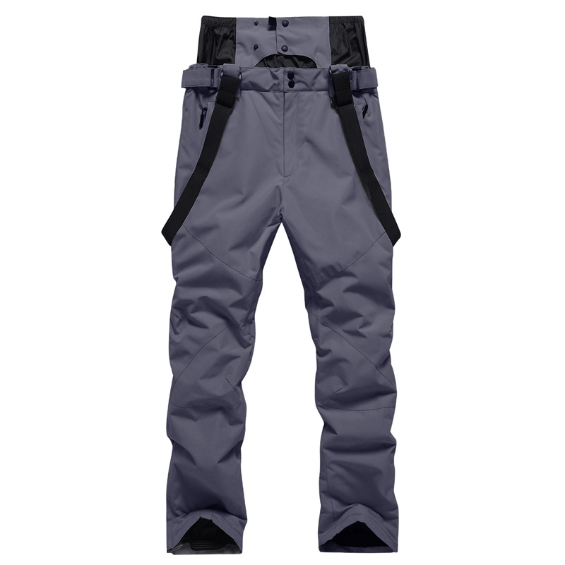 Pantalones de esquí para hombres y mujeres, talla grande, cálidos, de una sola tabla, de doble tabla, impermeables, a prueba de viento_voghion.com
