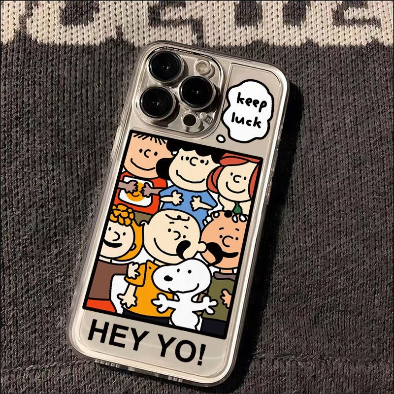 Snoopy Anti-Fingerprint Puppy Case Suitable for Apple 15Promax Mobile Phone Case Iphone1413 Anti-Fall Model 1211