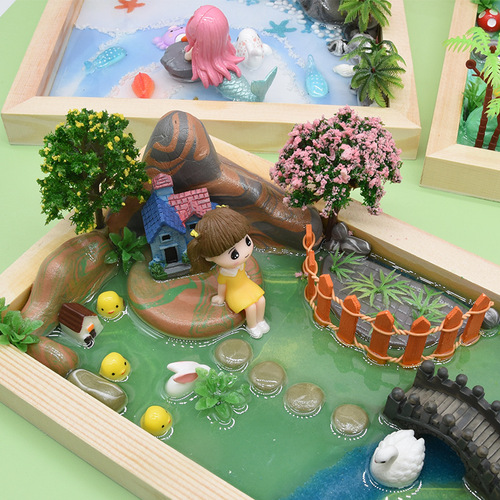 Landscape World DIY Micro Scene Crystal Glue Children's Toy Handmade DIY Material Pack Creative Toy Making