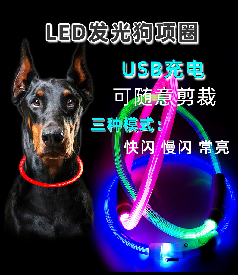 狗项圈发光