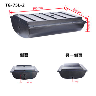 Direct supply of Australian off-road saloon car towing special water tank clean black car 120-litre 75LPE rotomolding water storage bucket