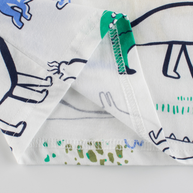 27 niños ropa infantil verano nuevo estilo coreano Camiseta de manga corta para niños dinosaurio dibujos animados ropa de bebé ropa para niños