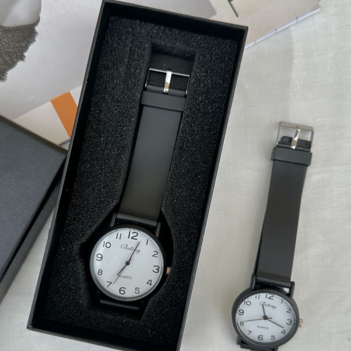 Students Exam Ultra-thin Korean-style Minimalist Quartz Watch Ins-style Personalized Leisure Trendy Men's Teenagers' Fashion