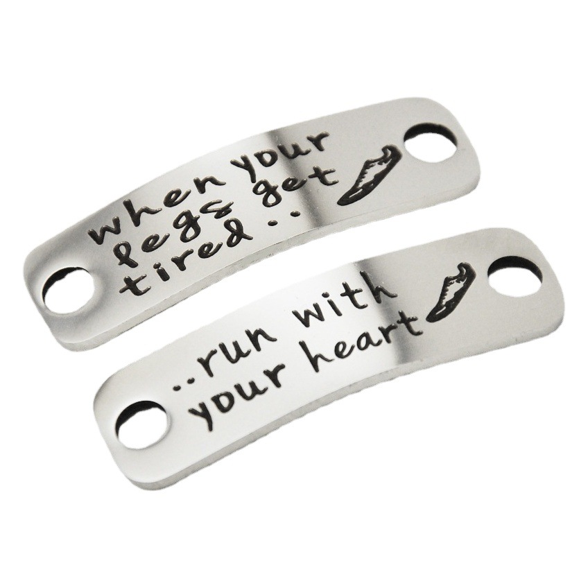 Hebilla del zapato de acero inoxidable cuando sus piernas se tird Día de San Valentín pareja accesorios de regalo