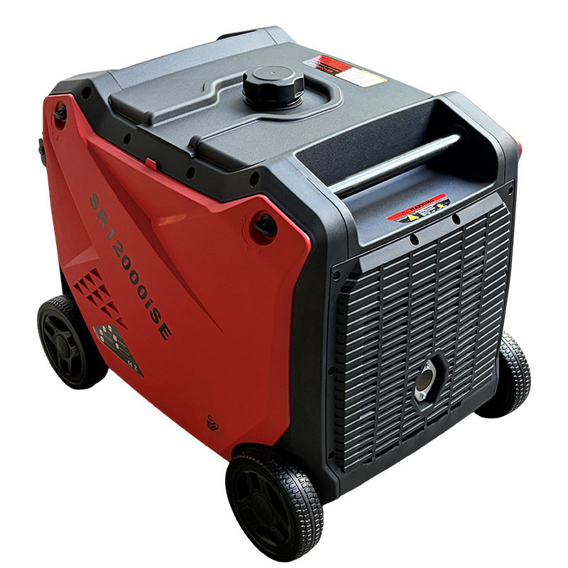 9kW gasoline generator 220V small outdoor portable low-noise inverter emergency backup with wheels