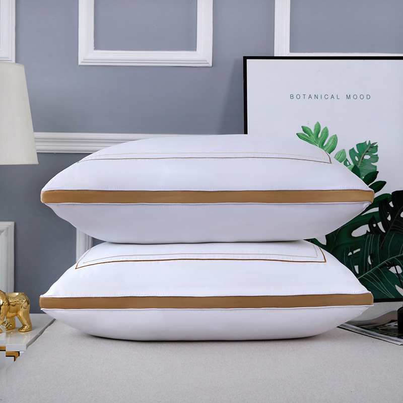 골든 에지 [코튼 패브릭]-하이 베개 800g