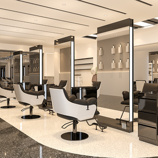 J8 with Light Internet Celebrity Hair Salon Mirror Hair Cutting and Hair Salon Mirror Table Floor Mirror Mirror Perm and Dye Barber Shop Single and Double G3