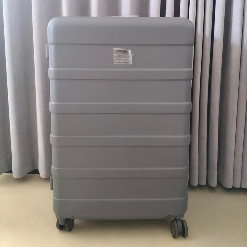 Durable luggage with airplane wheels, TSA customs lock, expandable telescopic handle, student zipper trolley case