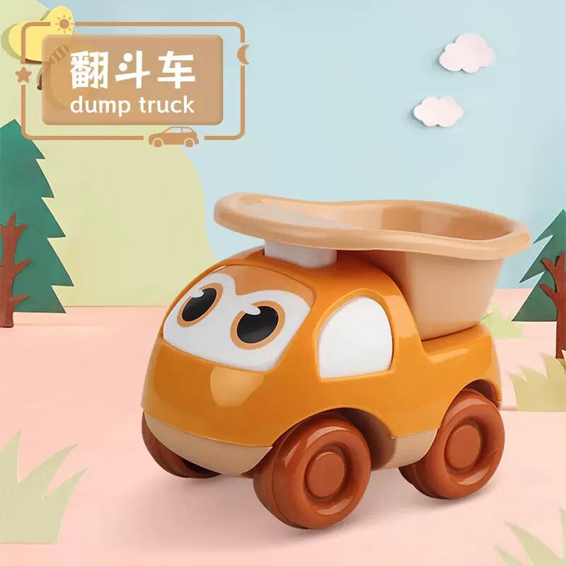 卸売ドロップシッピング楽しい漫画エンジニアリング車両掘削車落下耐性男の子と女の子子供シミュレーションおもちゃ慣性プレス車|undefined