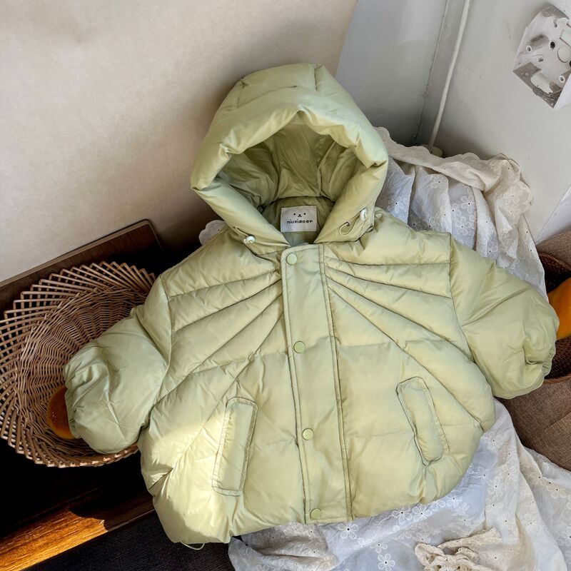 Clearance Sale~ 2024 Winter Girls' Line-Drawn Drop-Shoulder Dupont Triple-Protection New National Standard 90 White Duck down Hooded down Jacket