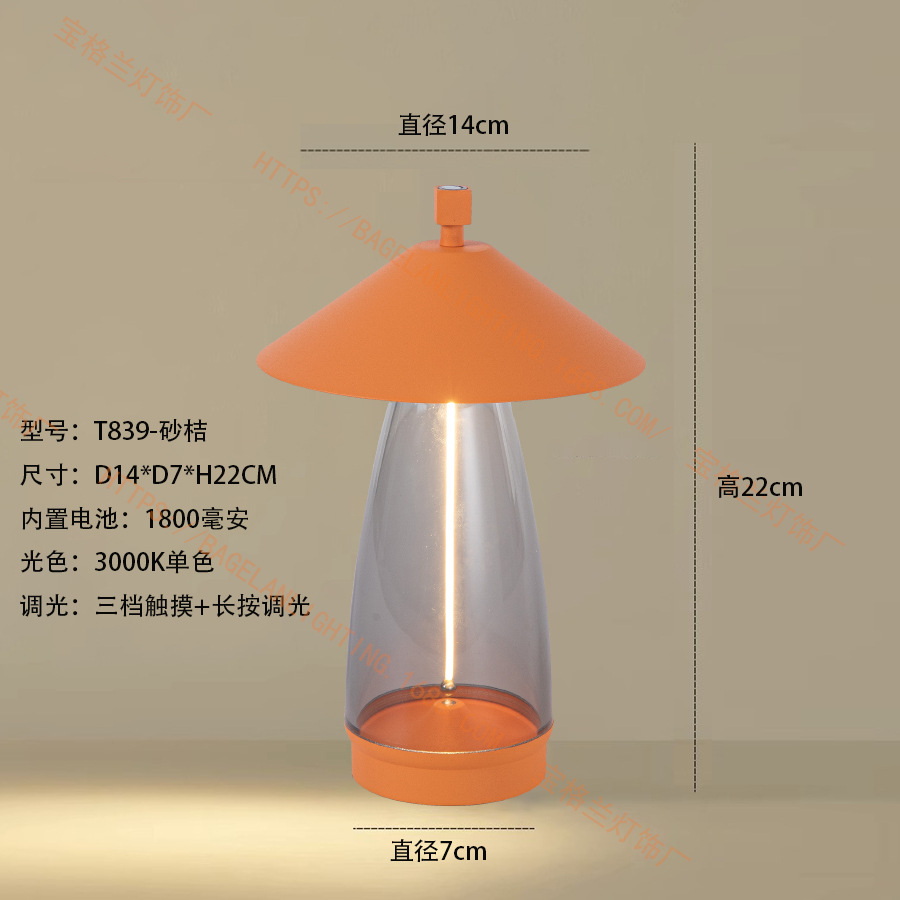 T839 주변광 고급 침대 옆 램프-Shaju