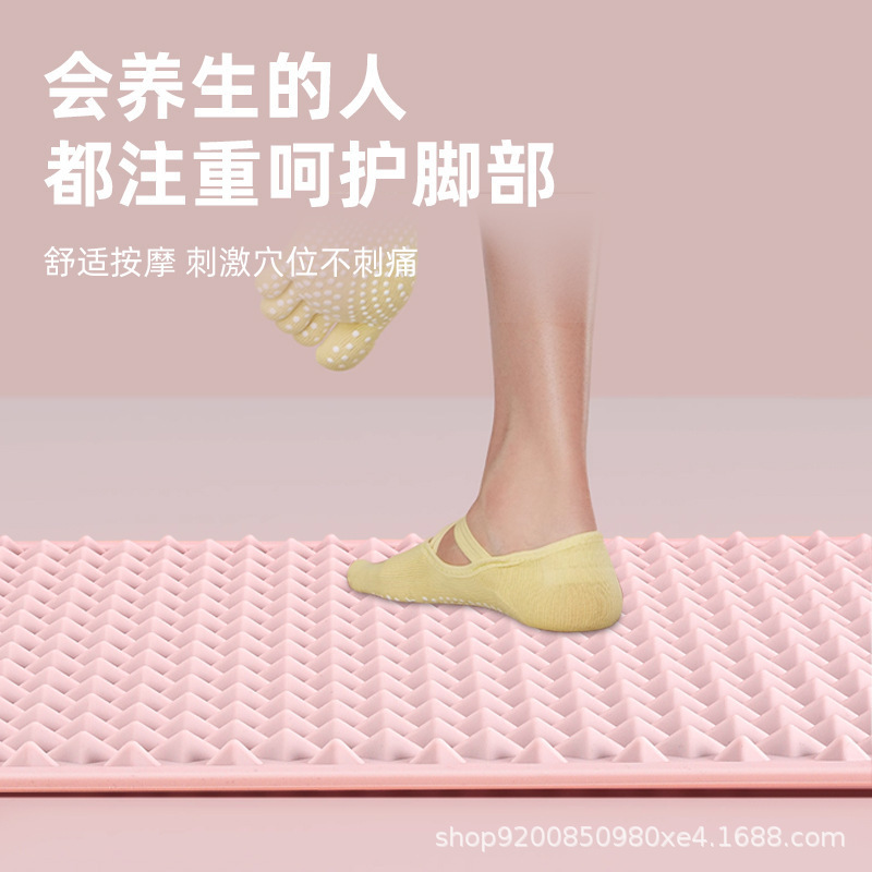 硅胶指压板足底按摩超慢跑脚踩款脚底通经络双面长方形圆形趾压板|undefined