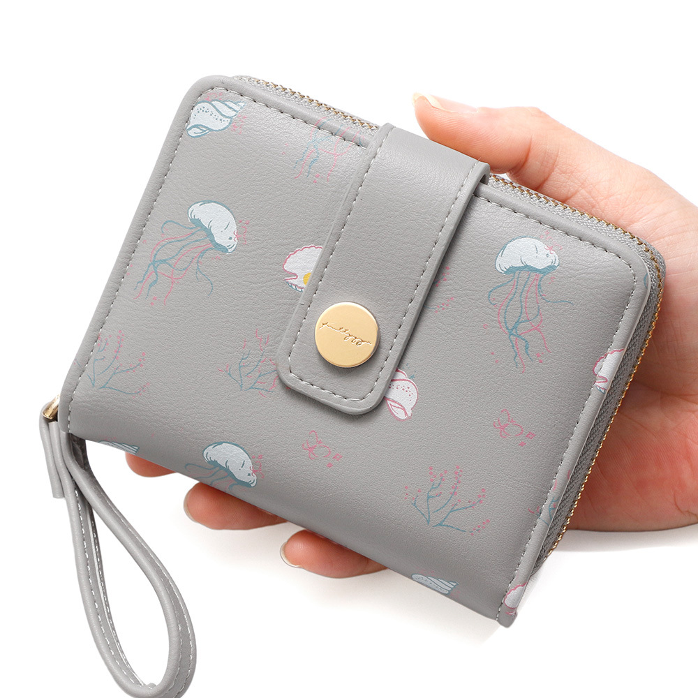 Nuevo bolso corto para mujeres comercio exterior cartera encantadora multifuncional bolso de cambio plegable bolso de monedas bolso de tarjetas múltiples