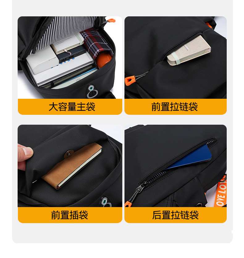 New men's chest bag, crossbody bag, fashionable small bag, cross-border multi-functional waist bag, water-resistant chest bag, outdoor sports undefined