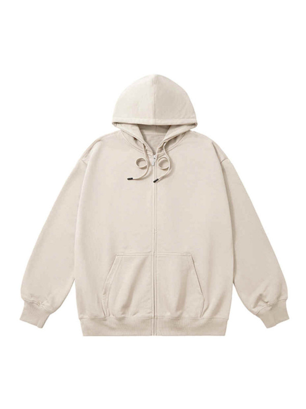 2025 新 330 グラムビッグバージョン CVC テリージッパートレーナーパーカー男性グループ服広告シャツ衣類のカスタマイズ|undefined