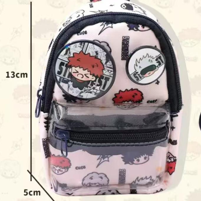 Mochila pequeña multifunción con diseño de capibara - Incluye monedero y bolsillo para auriculares - Estilo cartoon - Para organizar objetos pequeños