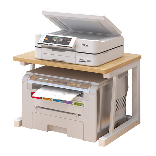 Desktop printer storage rack office desk creative double-layer storage rack multi-functional pin type copy stand