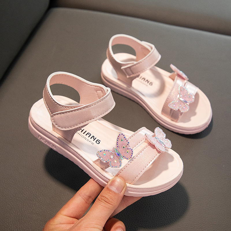 Filles mode chaussures décontractées plat léger strass arc mignon chaussures habillées confortables pour les enfants_voghion.com