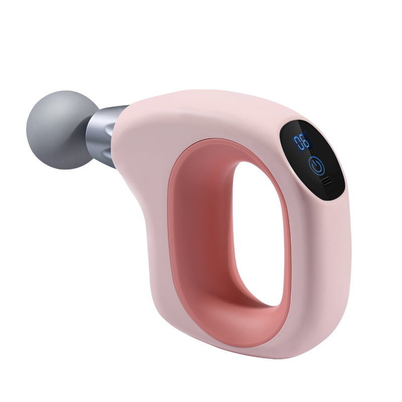 Nuevo MINI pistola de fascia LCD inteligente control de frecuencia mini portátil USB masajeador de cuerpo completo dispositivo eléctrico de cuello