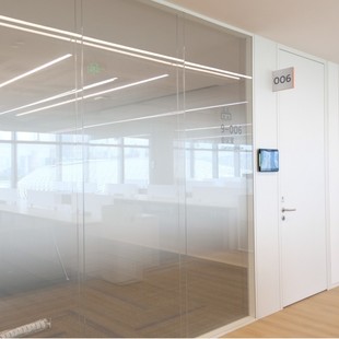 Office Conference Room Glass Partition 90 Models Panoramic Double-Sided 12mm Tempered Glass High Partition Panoramic Double Glass Partition